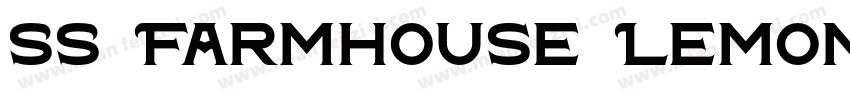 SS Farmhouse Lemonade Regular字体转换